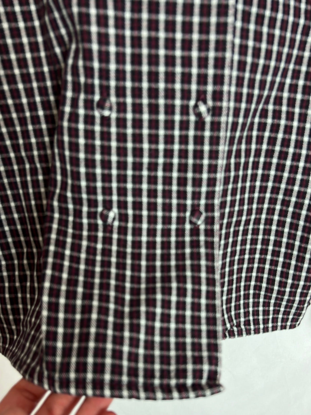 JOLIE JOLIE. Blusa cuadros doble botonadura . T S