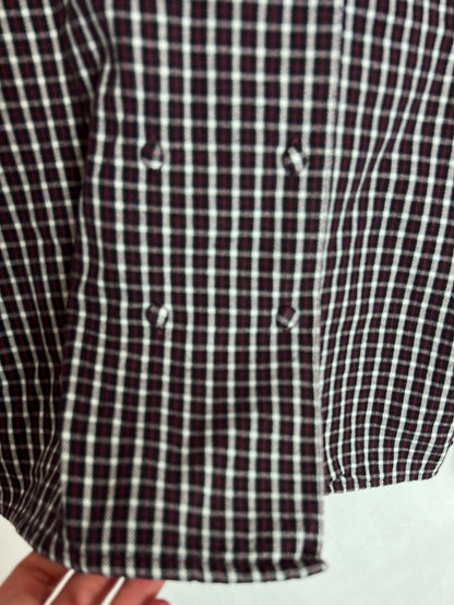 JOLIE JOLIE. Blusa cuadros doble botonadura . T S