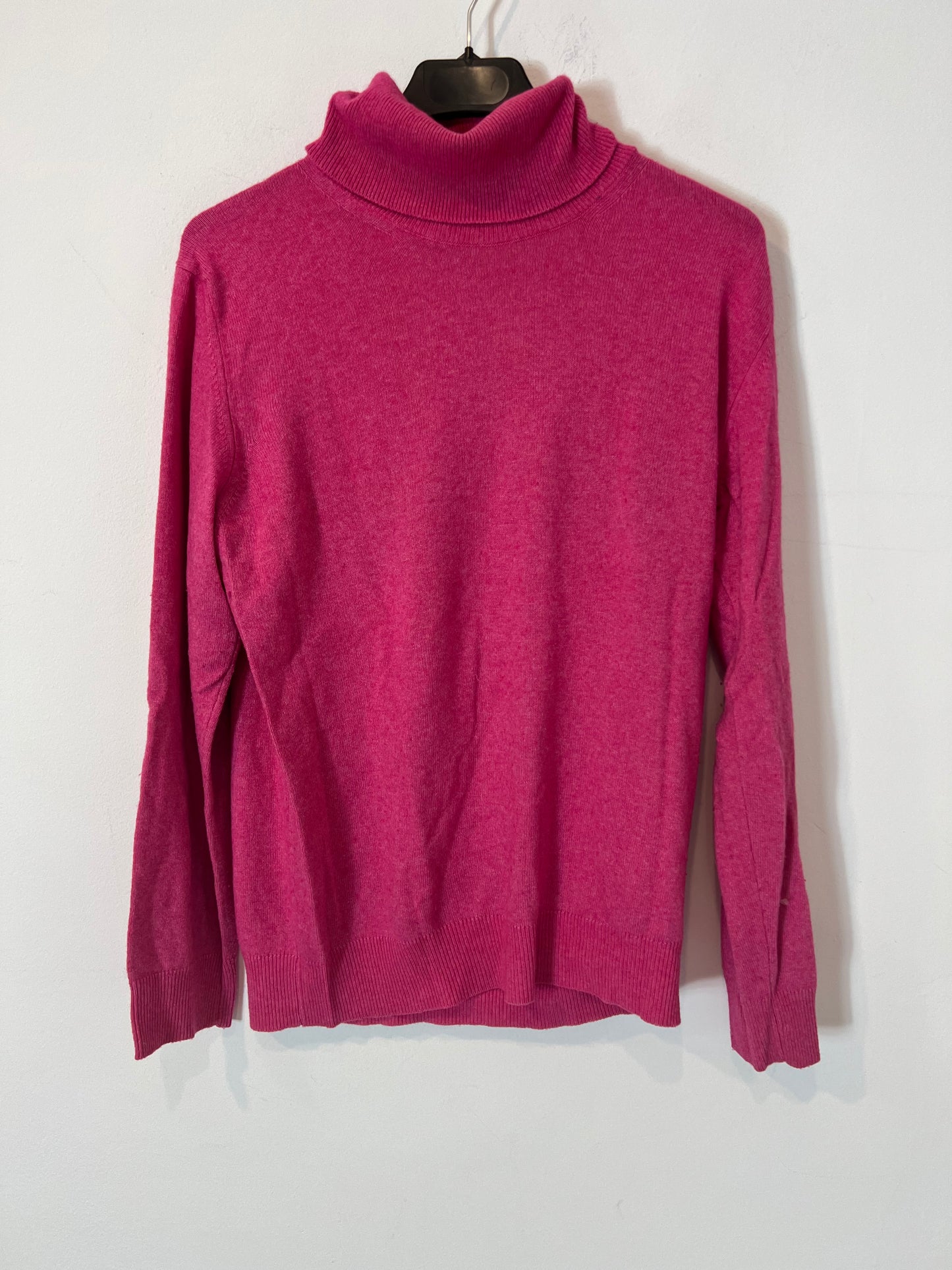 BLUNDELL. Jersey rosa cuello alto cashmere y seda. T S