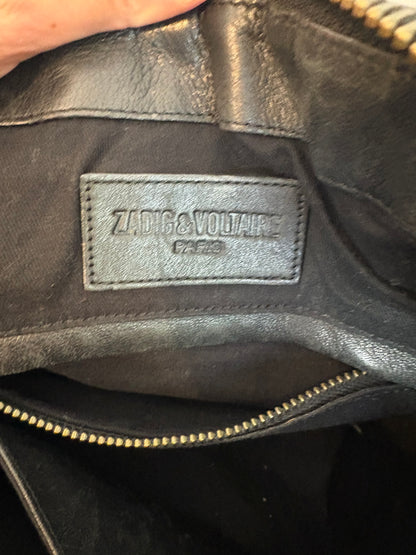 ZADIG&VOLTAIRE. Bolso negro piel