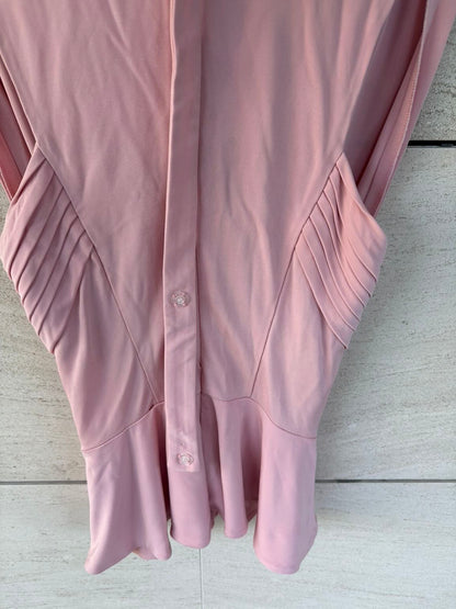 JUST CAVALLI. Top rosa  claro detalle escote