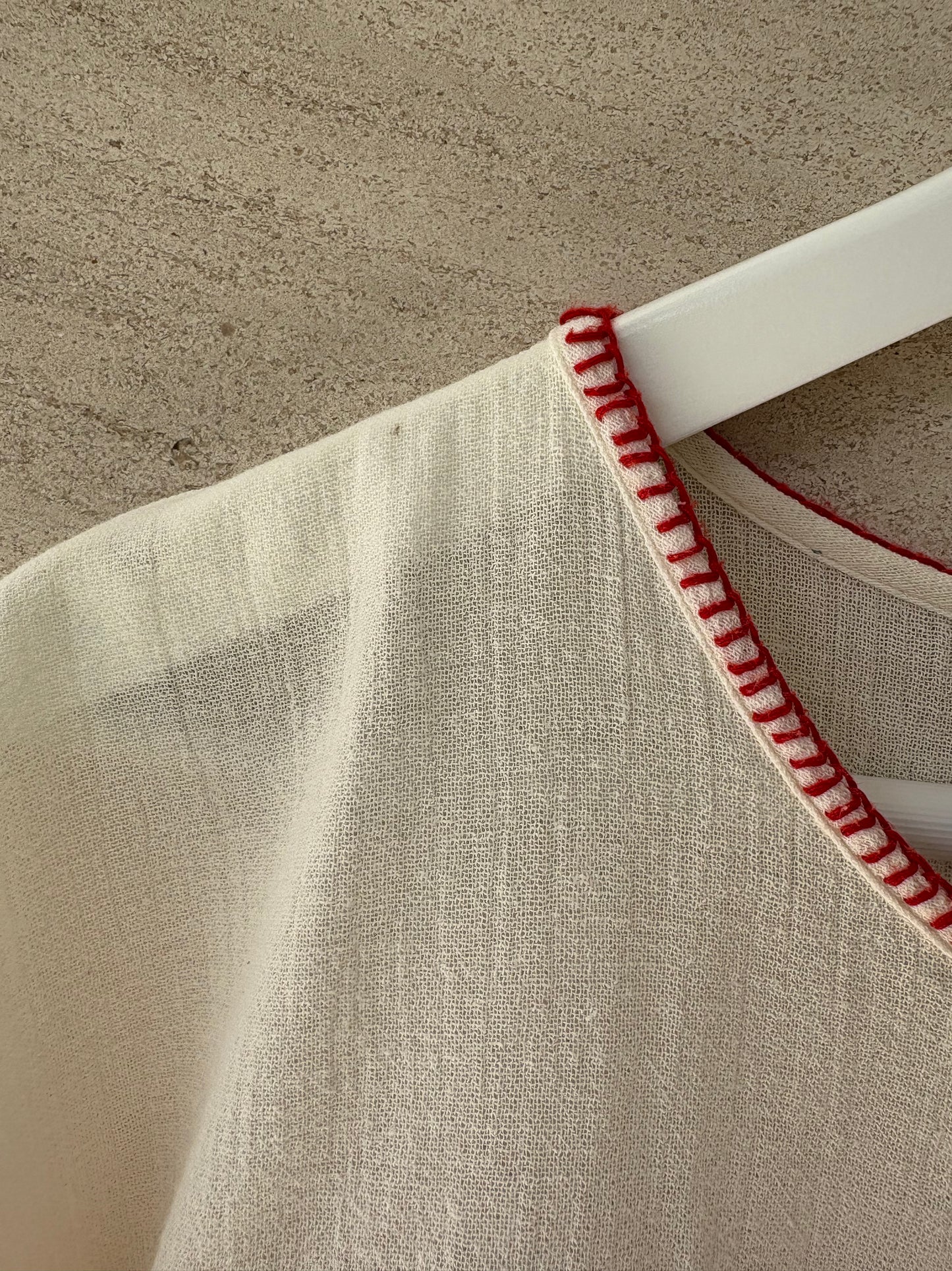 MASSCOB. Top algodón punto de cruz. T S