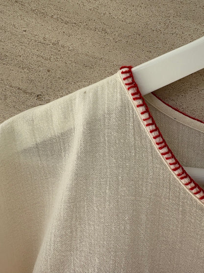 MASSCOB. Top algodón punto de cruz. T S