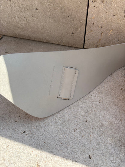 ISABEL MARANT. Cinturón fajín piel color piedra. T S