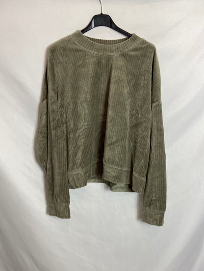 H&amp;M. TM texture green casual sweatshirt