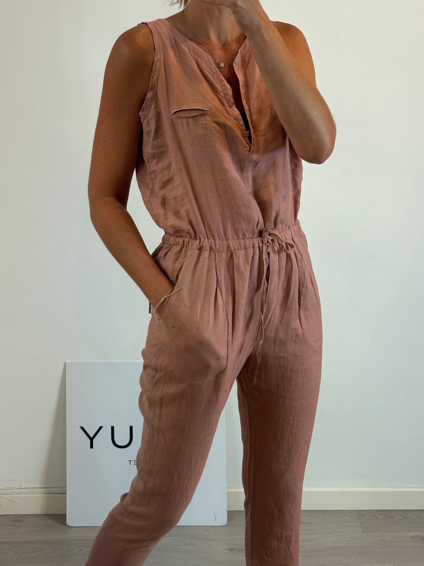 TCN. Long linen jumpsuit. TS