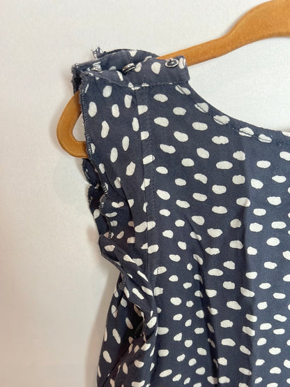 3POMMES. Mono largo azul estampado. T 4-5 años