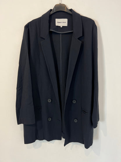 BIMBA Y LOLA. Blazer azul marino. T 38