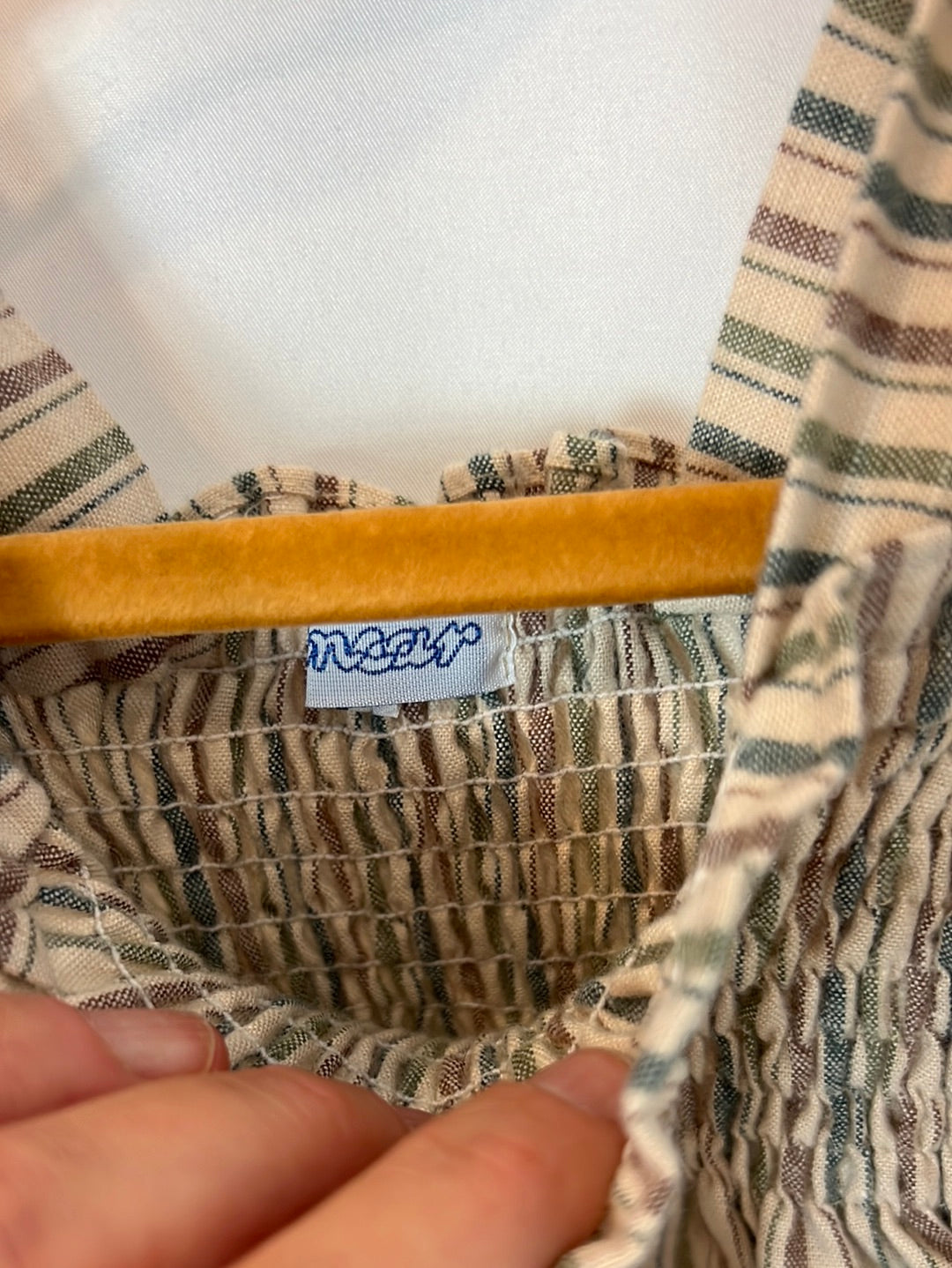 ANCAR. Ranita de rayas beige T.6 meses