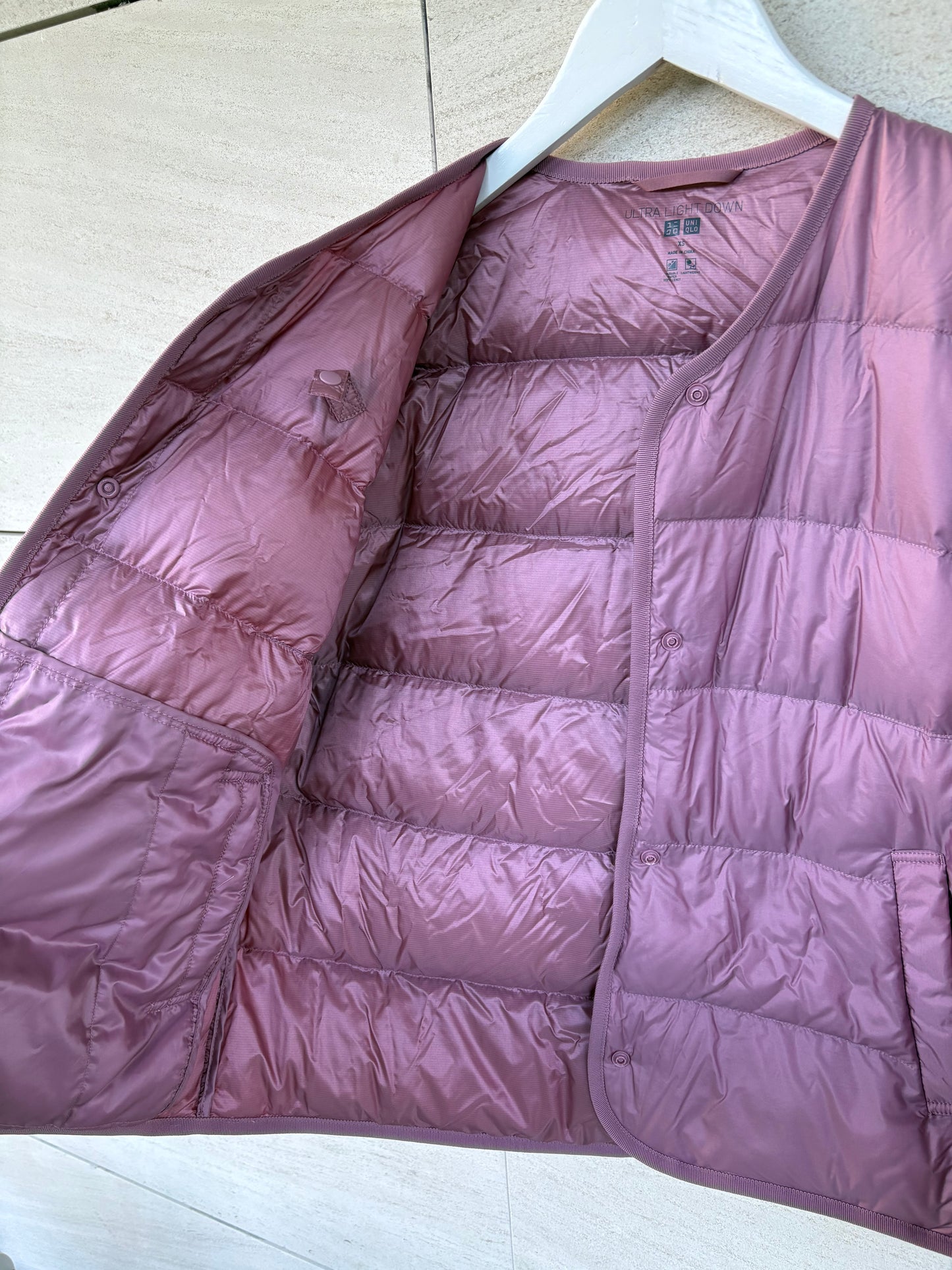 UNIQLO. Pink ultralight down jacket. XS