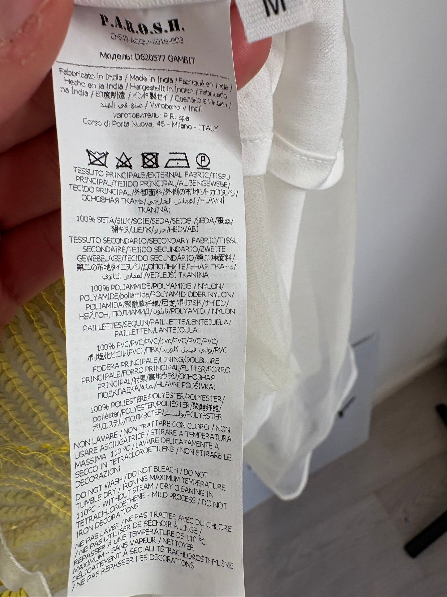 P.A.R.O.S.H. Falda midi tul lentejuelas