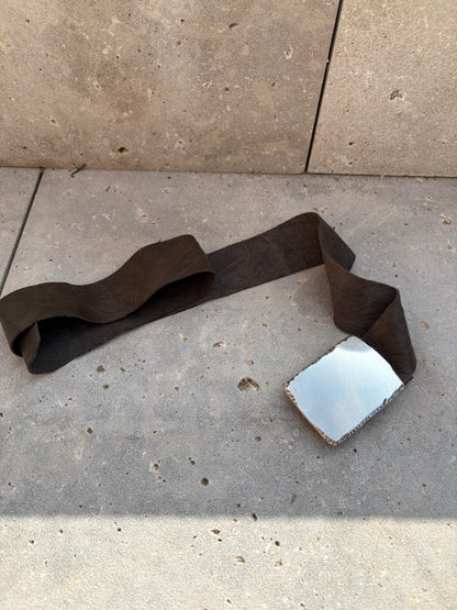 OTHERS. Brown light leather belt. TS