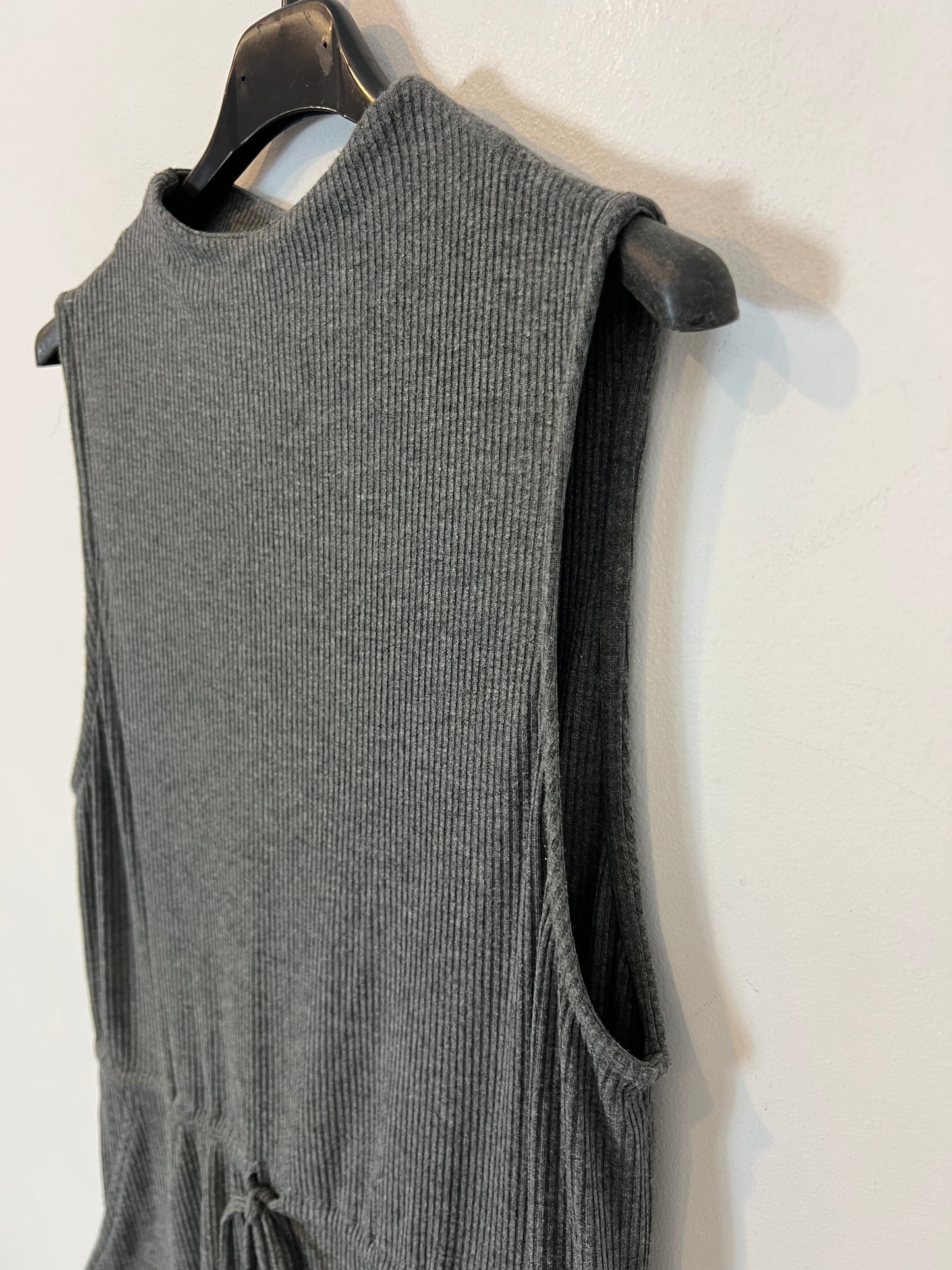 SPARKLE&FADE. Mono corto gris canalé. T M