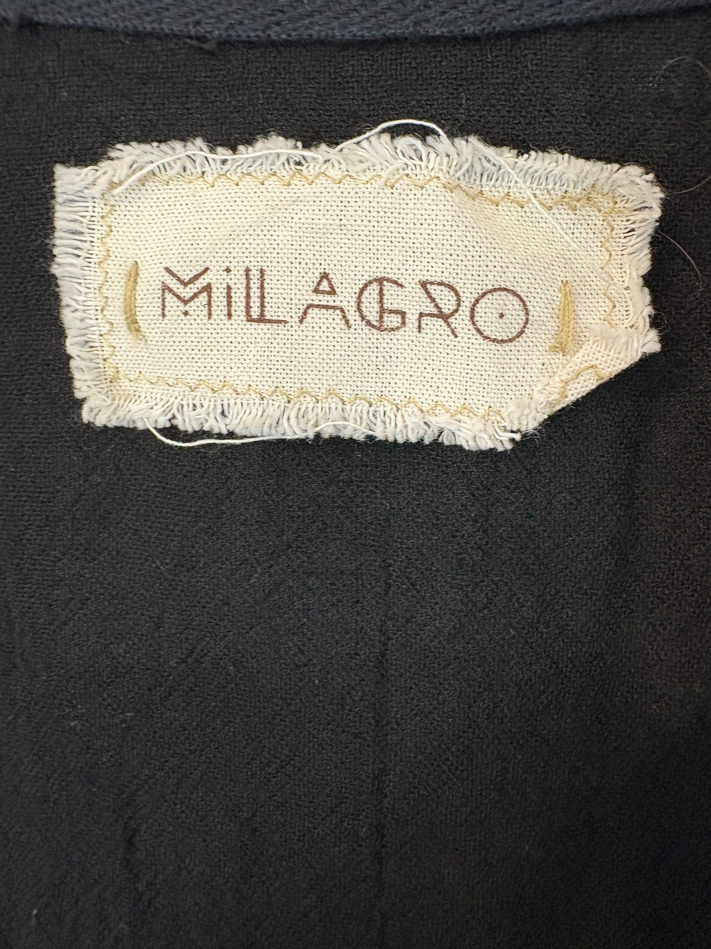 OTRAS. Kimono negro textura