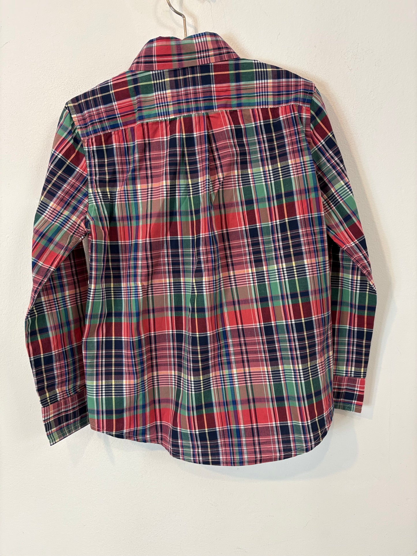 POLO RALPH LAUREN. Camisa cuadros colores T. 5 años