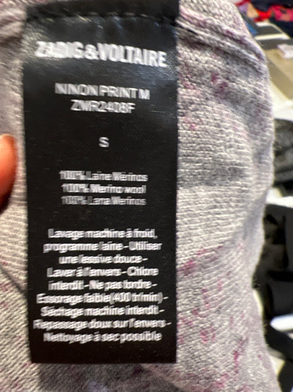 ZADIG &VOLTAIRE. Rebeca gris calaveras T.s