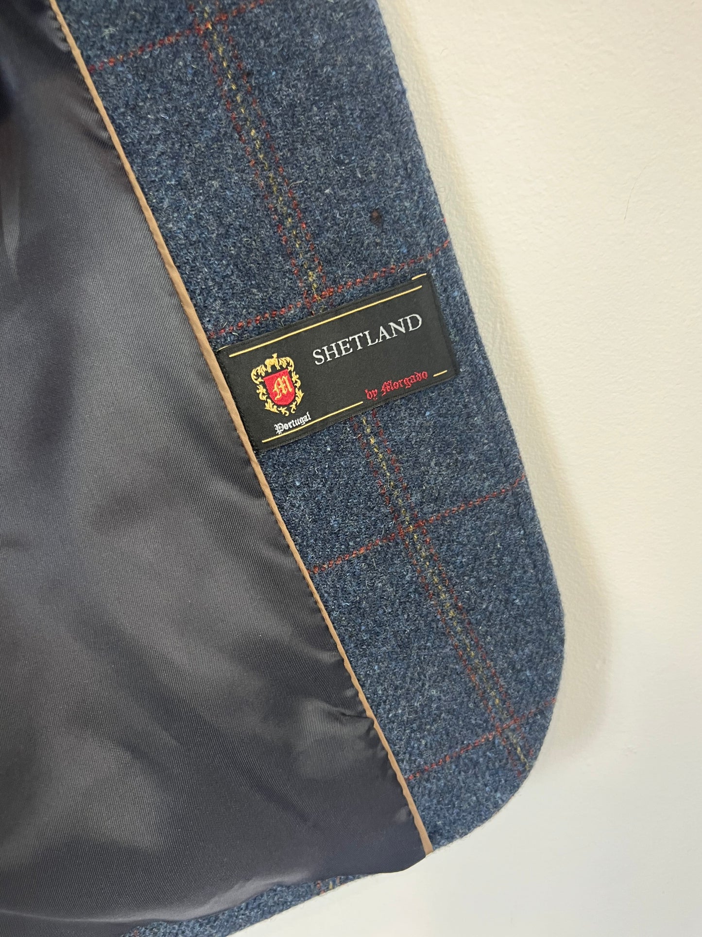 LLOYD'S. Blazer azul cuadros T.xs