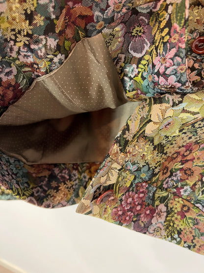 M. LORENZO. Textured floral jacket S.42 (M)