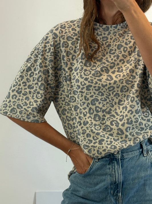 ZARA. Camiseta animal print. T S