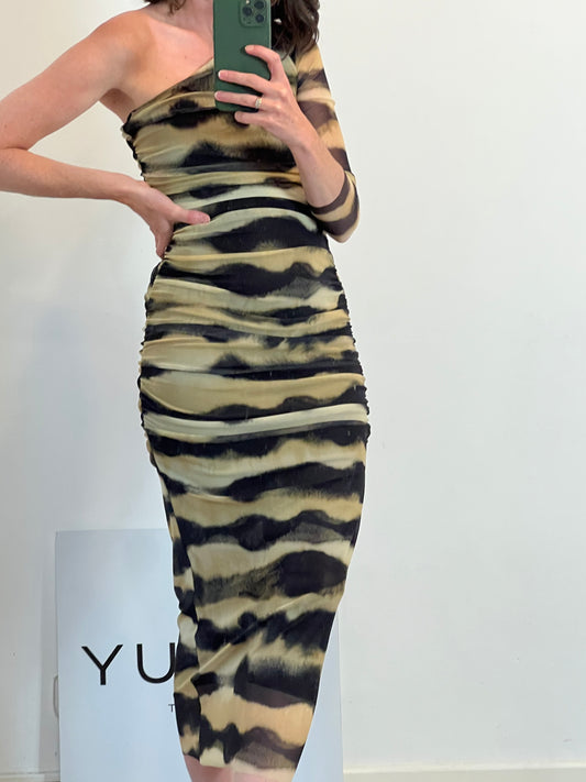 ZARA. Vestido largo asimétrico  T.s