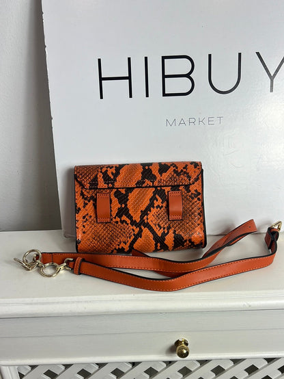 TOPSHOP. Bolso mini/riñonera naranja print