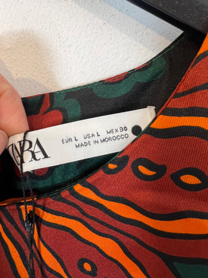 ZARA. Long printed dress. TL