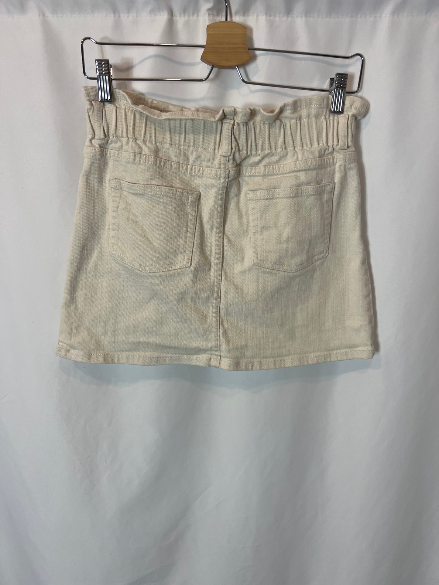 NAËLLE. Beige denim skirt. T.S.