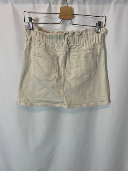 NAËLLE. Beige denim skirt. T.S.