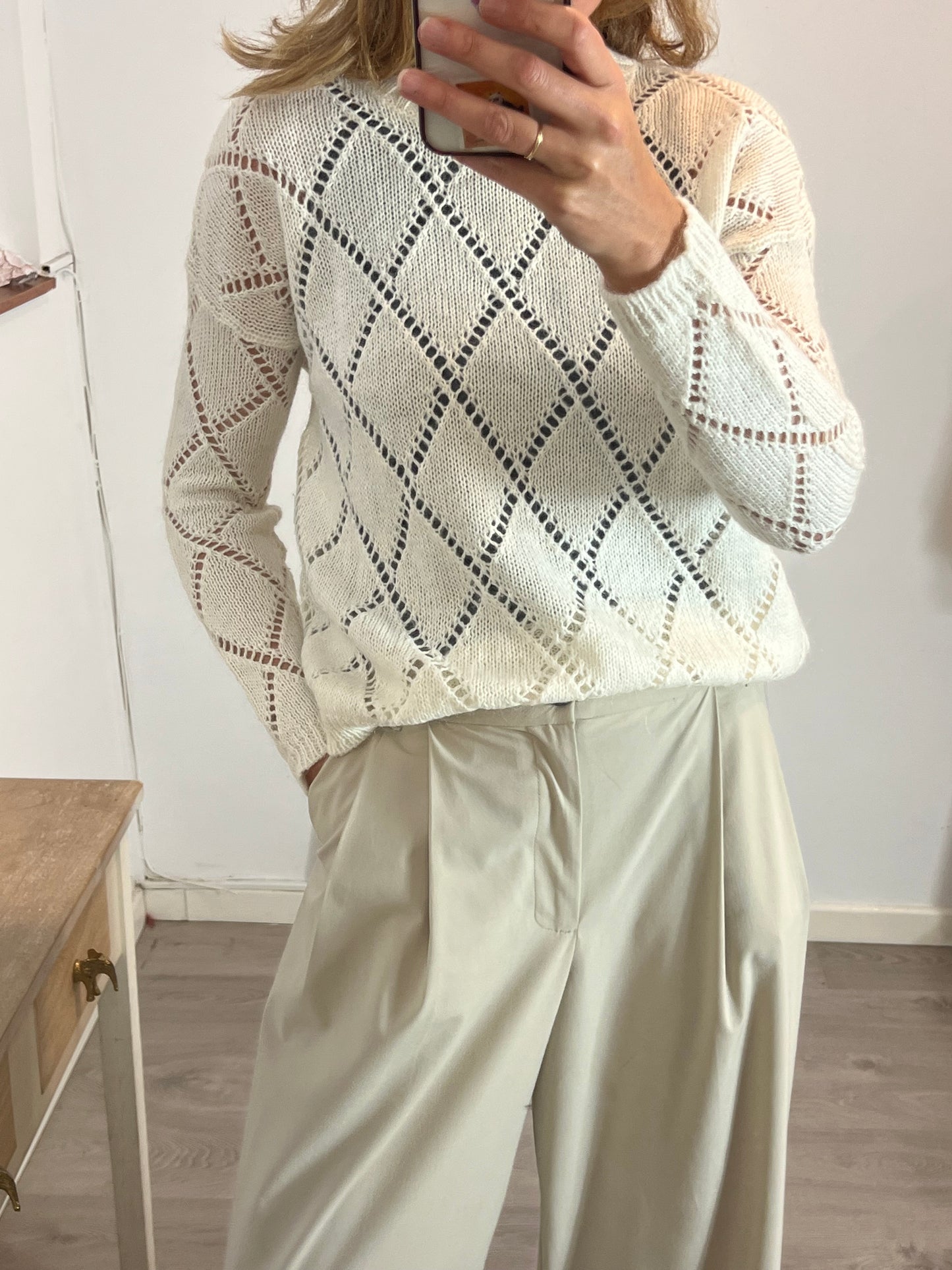 SCALPERS. Jersey beige claro. T XS