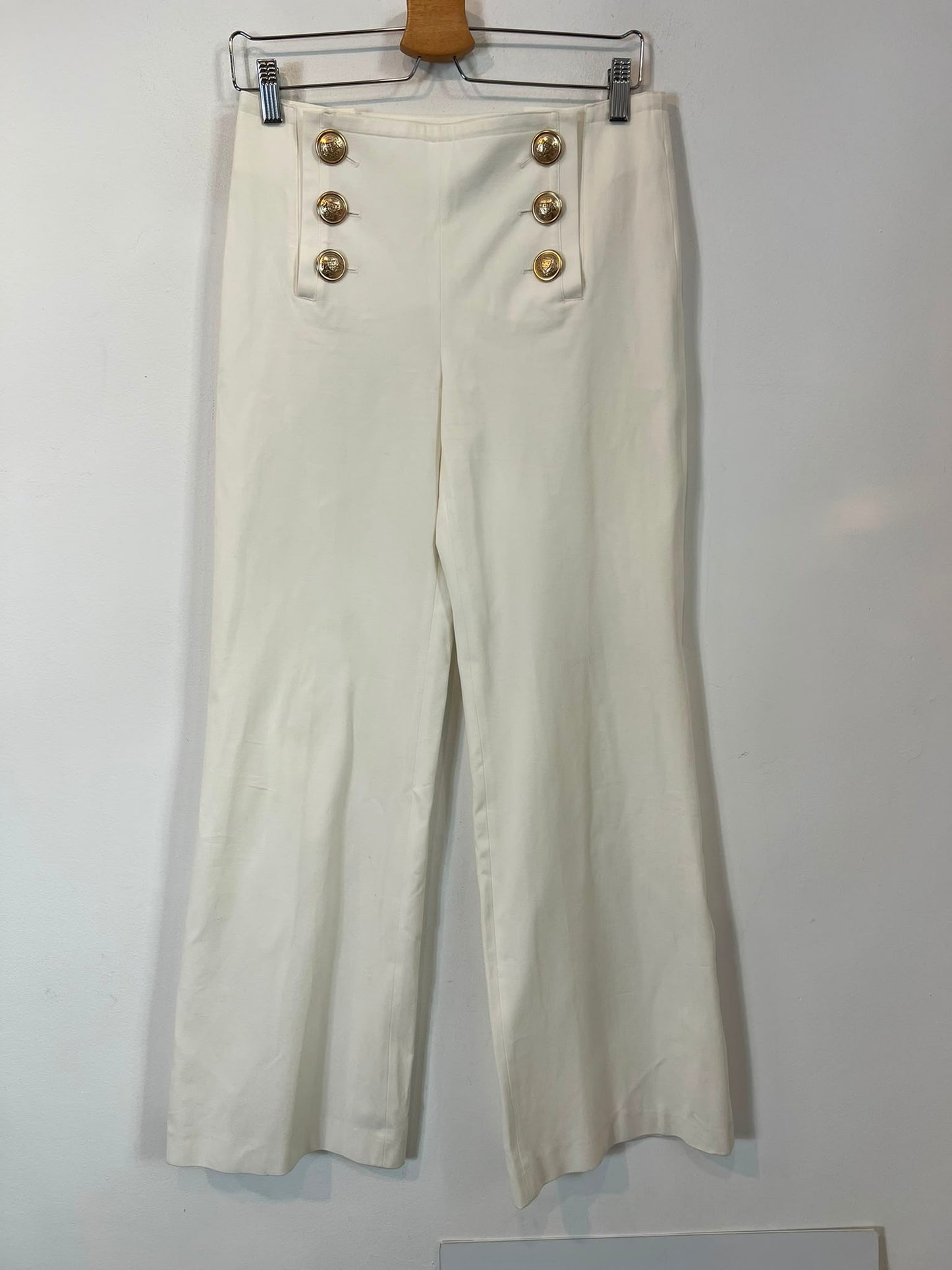 GEORGES RECH. Conjunto pantalón y blazer blanca cruzada