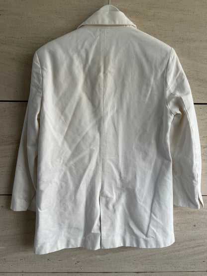 ZARA. White textured blazer Tm