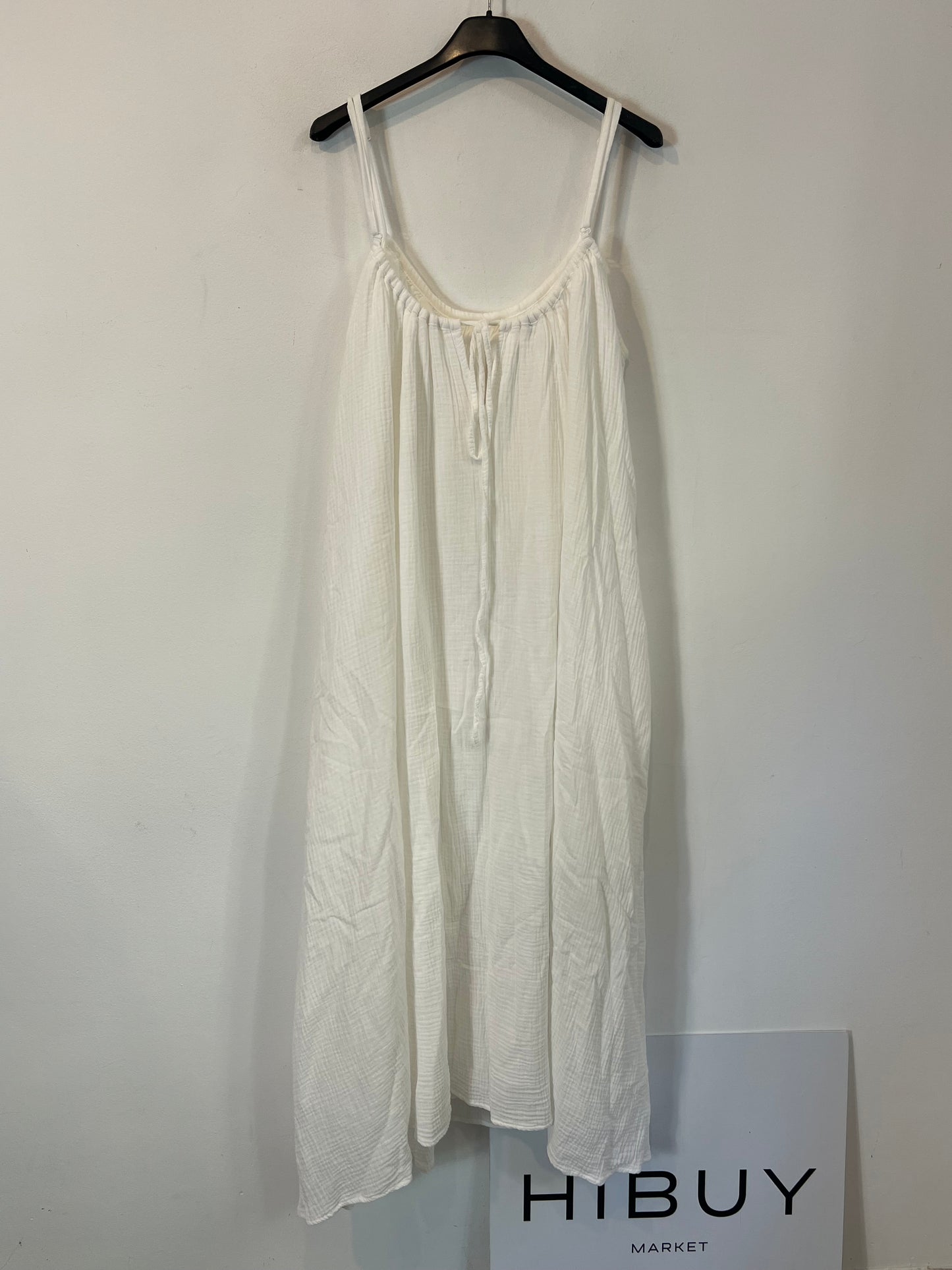 FRAMBUÁ. Vestido blanco bambula T.m