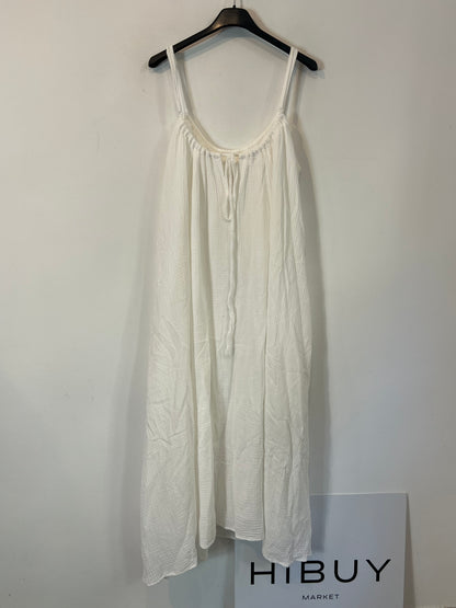 FRAMBUÁ. Vestido blanco bambula T.m
