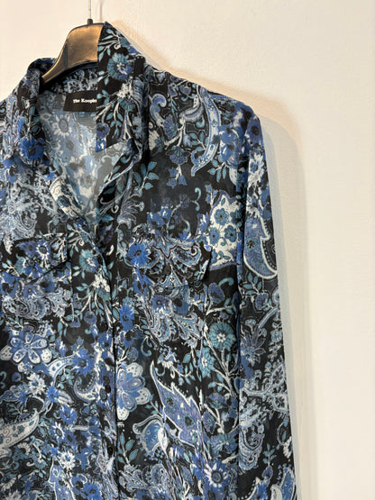 THE KOOPLES. Blusa fluida estampada azules
