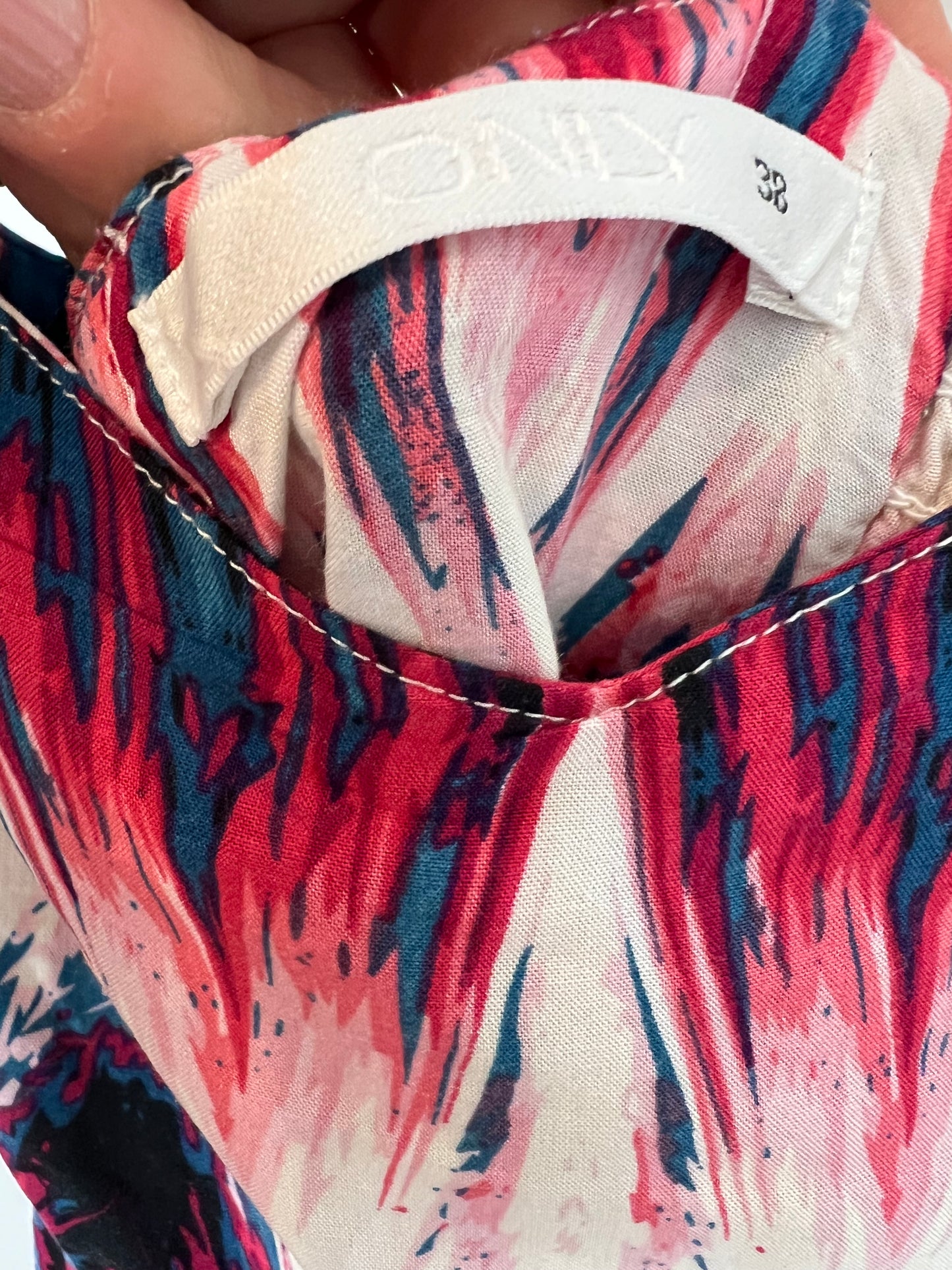 ONLY. Printed midi dress. Size 38