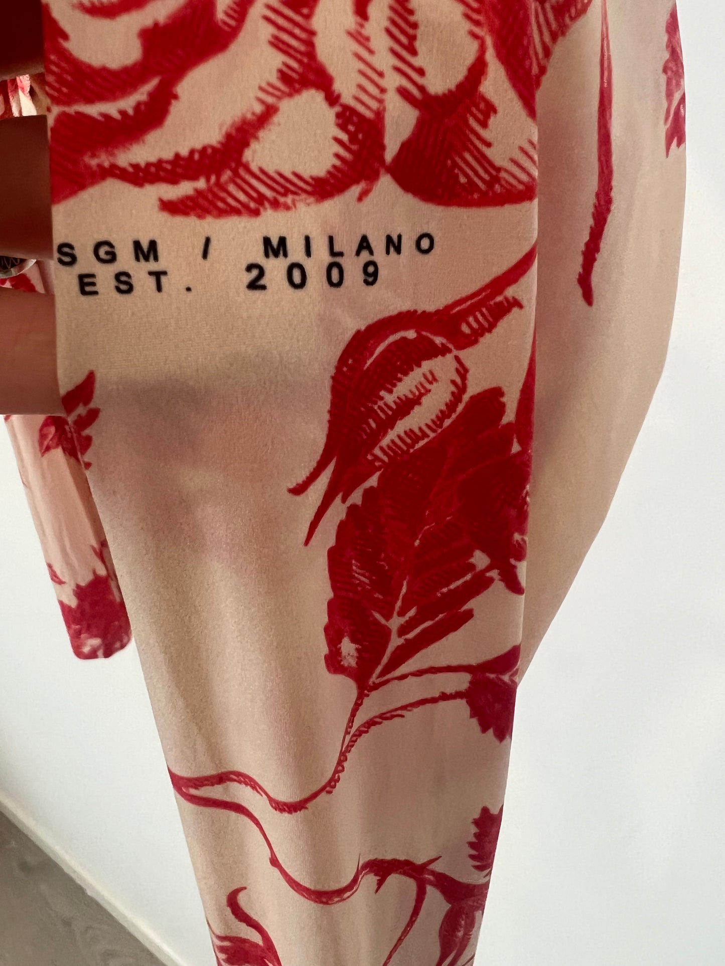 MSGM. Two-tone elastic top. T.S.