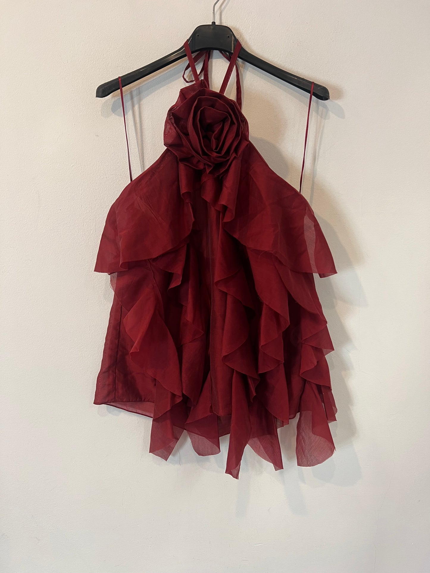 KUK. Blusa volantes rosa Tu(s/m)