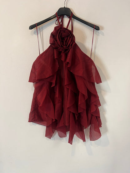 KUK. Blusa volantes rosa Tu(s/m)