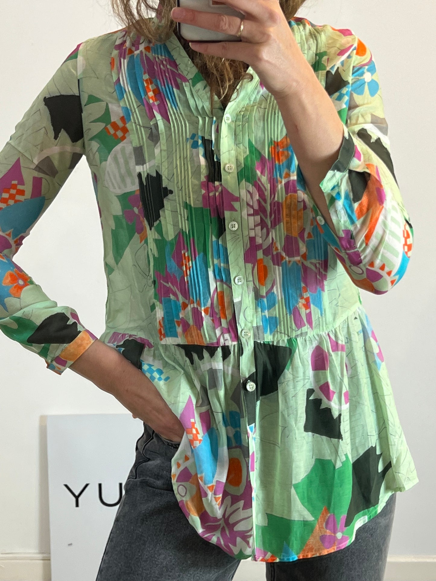 ETRO. Flower printed blouse. T 40 (M)