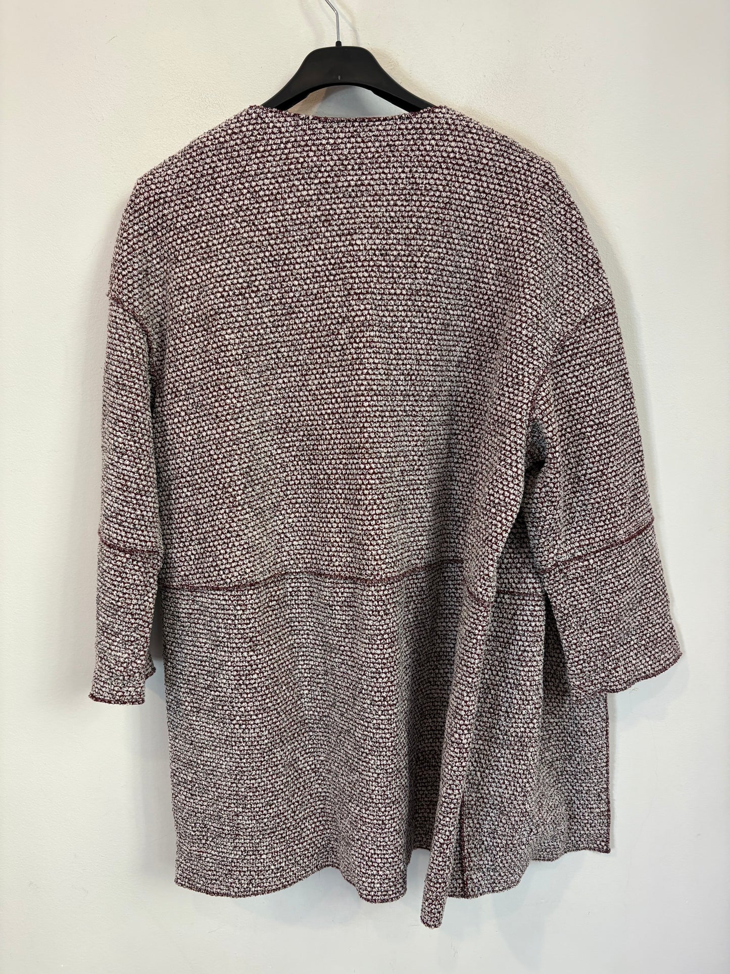 BIMBA Y LOLA. chaqueta textura burdeos