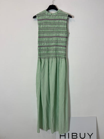 MARIA DE LA ORDEN. Long striped Ts dress