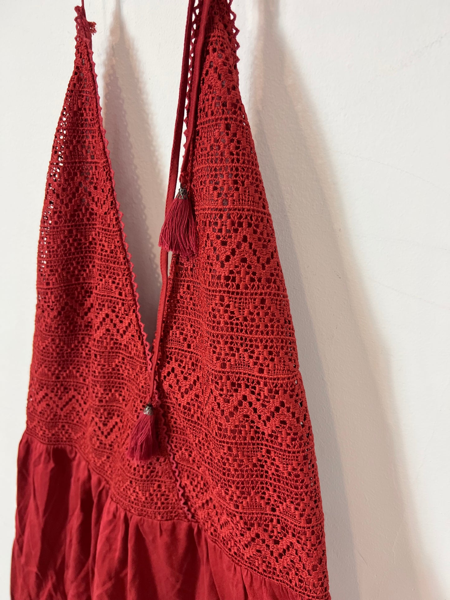 MANGO. Short dress with crochet details. TM – Hibuy market