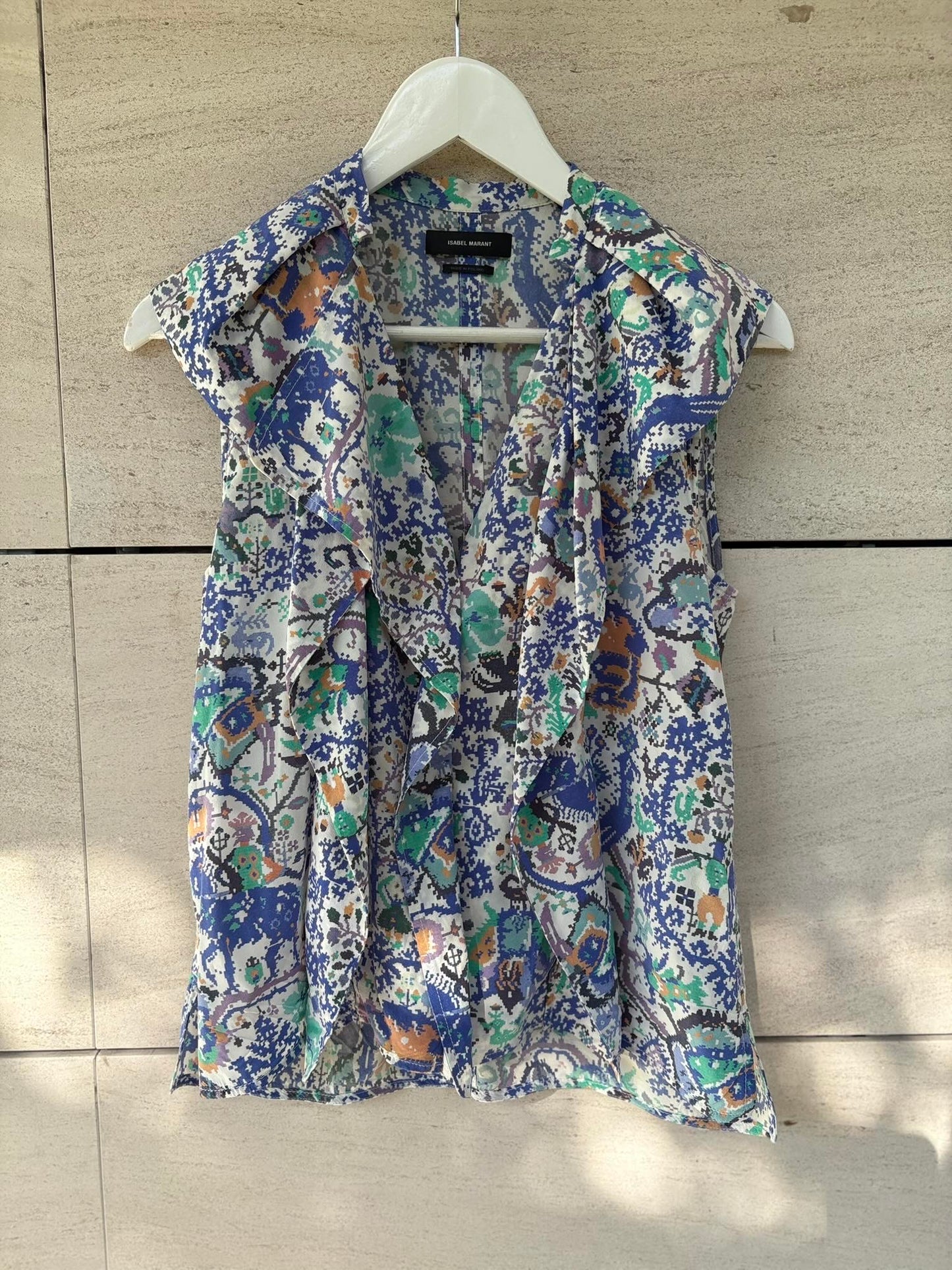 ISABEL MARANT. Blusa seda estampada