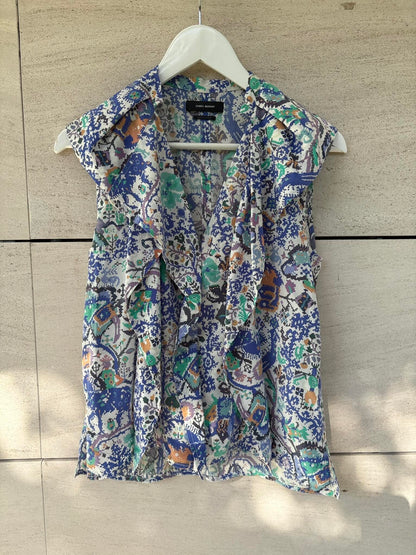 ISABEL MARANT. Blusa seda estampada