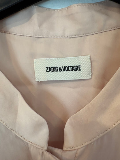 ZADIG & VOLTAIRE. Blusa rosa fluida. T S