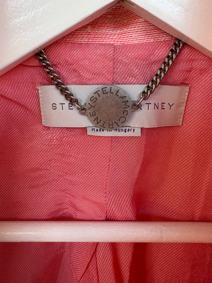 STELLA Mc CARTNEY. Americana rosa jaspeada seda