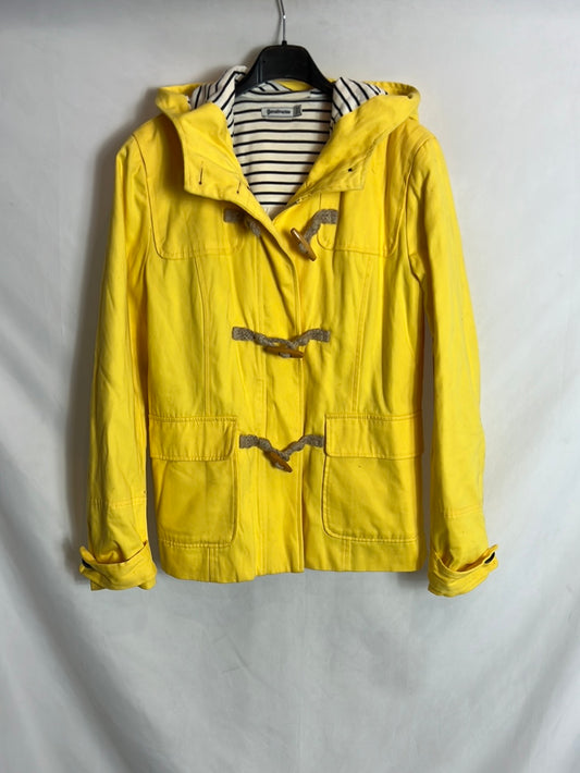 STRADIAVARIUS. Ts yellow fine duffle coat