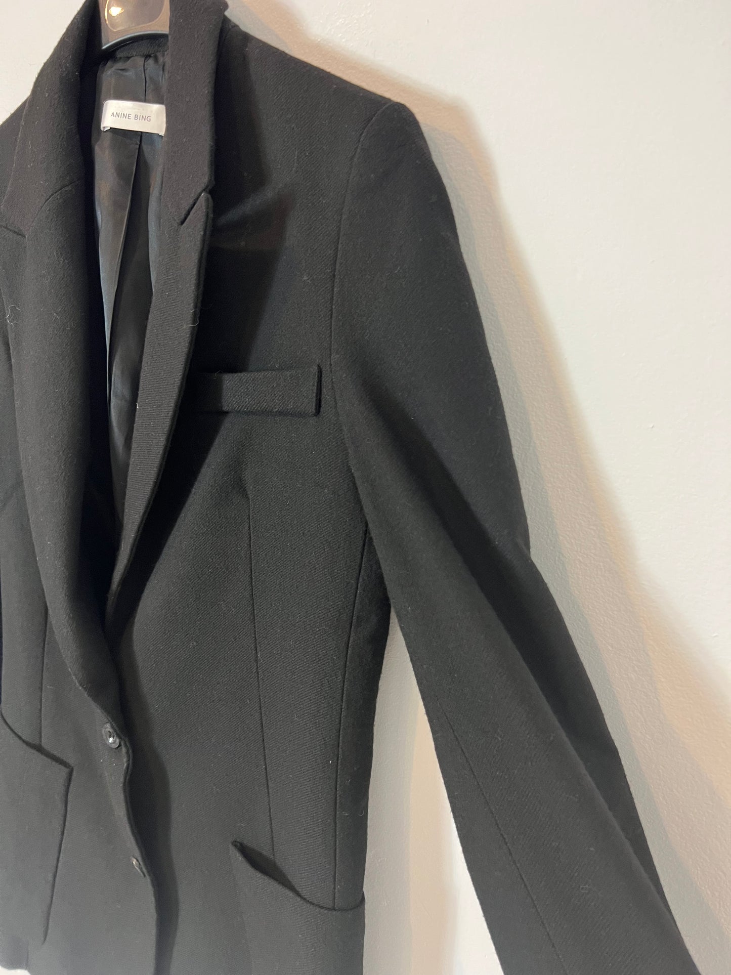 ANINE BING. Black blazer with wool. T XS/S