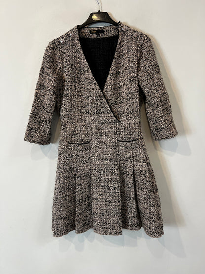 MAJE. Conjunto vestido y chaqueta tweed