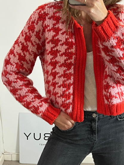 ZARA. Chaqueta pata de gallo T.l